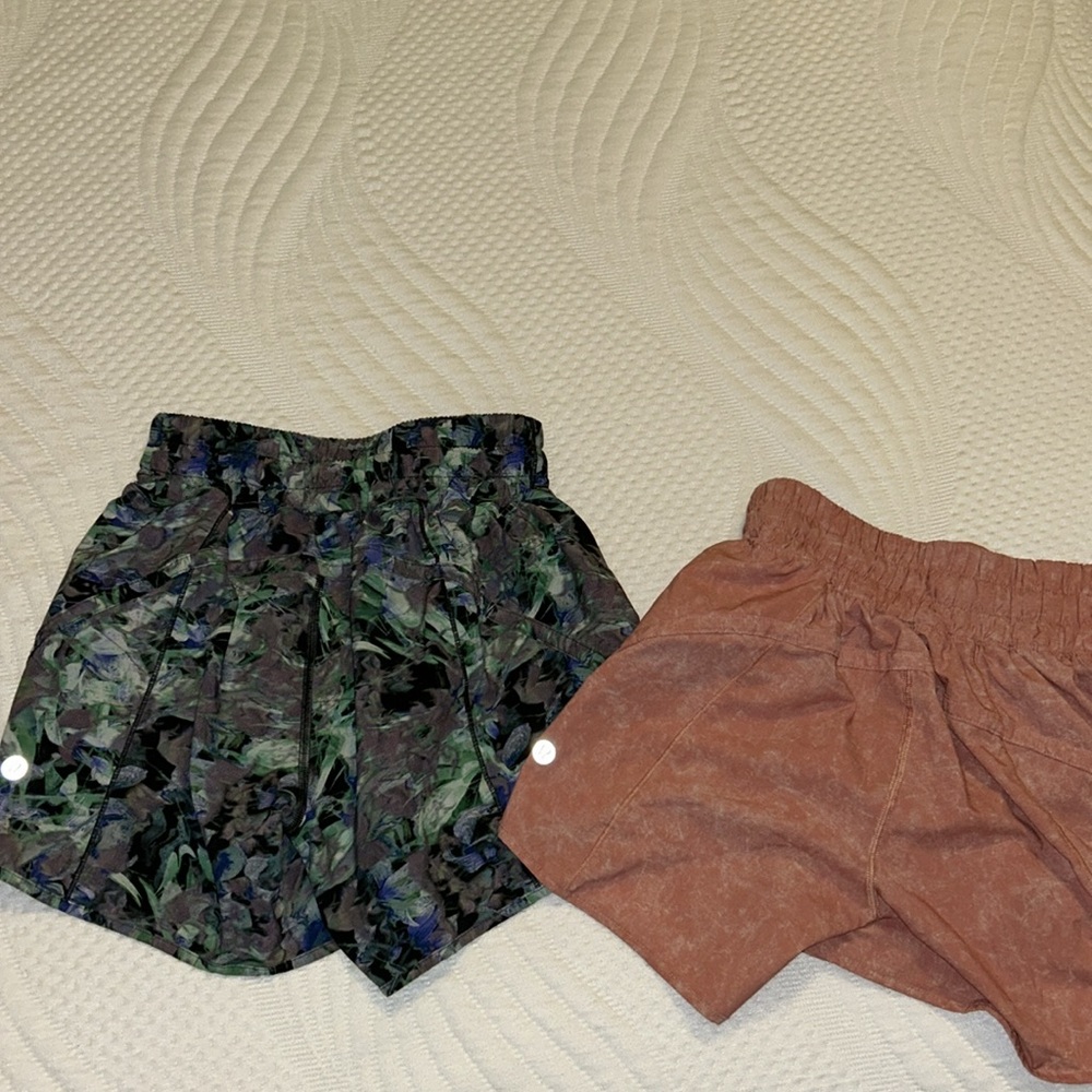 Lululemon athletica Track That HR Short 5” size 2 **two pairs**